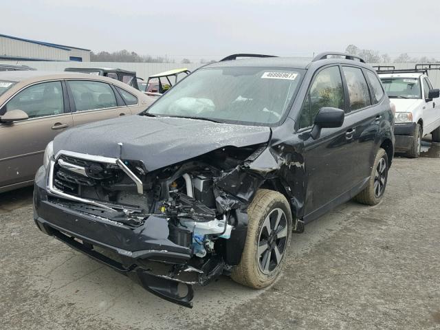 JF2SJABC6HH453993 - 2017 SUBARU FORESTER 2 BLACK photo 2