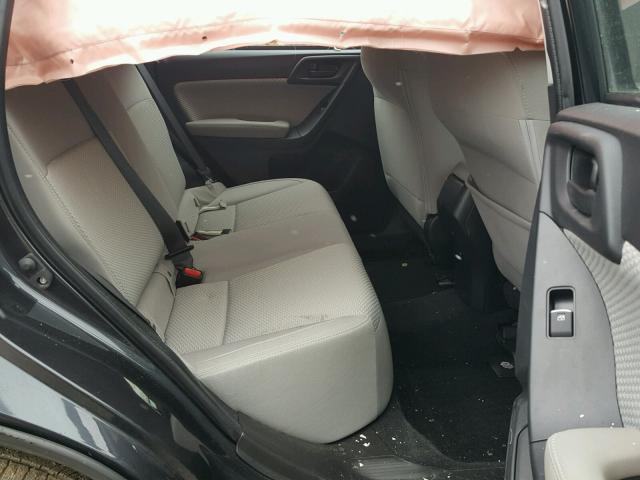 JF2SJABC6HH453993 - 2017 SUBARU FORESTER 2 BLACK photo 6