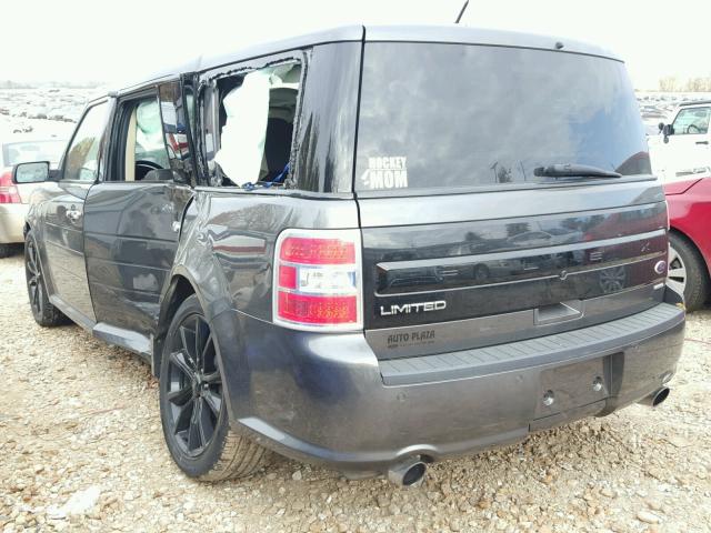 2FMHK6DTXGBA08180 - 2016 FORD FLEX LIMIT GRAY photo 3