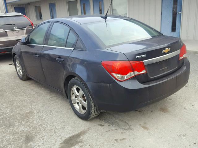 1G1PD5SB3E7379226 - 2014 CHEVROLET CRUZE LT BLUE photo 3