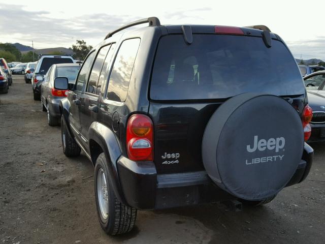 1J4GL58K32W355070 - 2002 JEEP LIBERTY BLACK photo 3