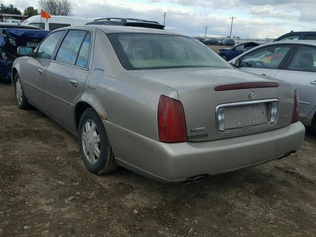 1G6KD54Y54U183195 - 2004 CADILLAC DEVILLE GOLD photo 3