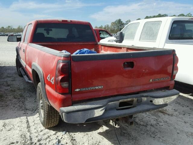 1GCHK23294F235862 - 2004 CHEVROLET SILVERADO RED photo 3