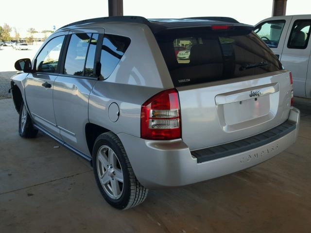 1J8FT47W48D772551 - 2008 JEEP COMPASS SP SILVER photo 3