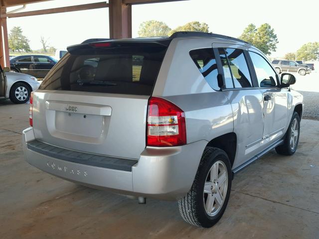 1J8FT47W48D772551 - 2008 JEEP COMPASS SP SILVER photo 4