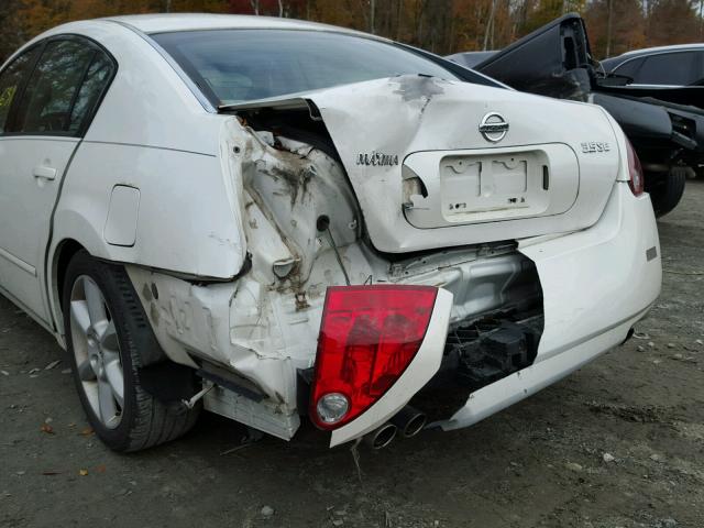 1N4BA41E05C849855 - 2005 NISSAN MAXIMA SE WHITE photo 9