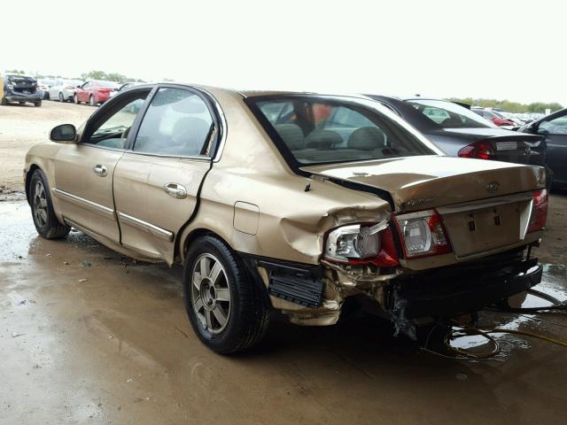 KNAGD126635199229 - 2003 KIA OPTIMA LX GOLD photo 3