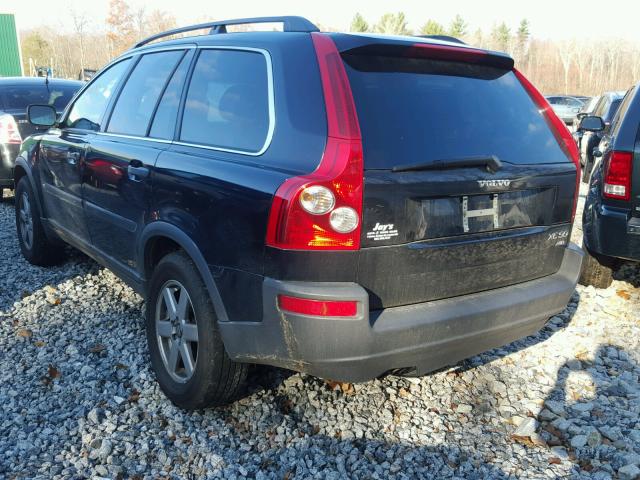 YV4CZ592561272273 - 2006 VOLVO XC90 BLACK photo 3