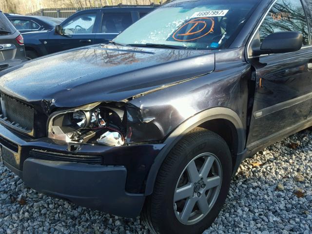 YV4CZ592561272273 - 2006 VOLVO XC90 BLACK photo 9