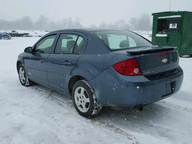 1G1AK55F577285913 - 2007 CHEVROLET COBALT LS BLUE photo 3