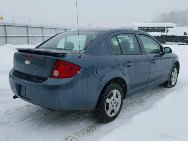 1G1AK55F577285913 - 2007 CHEVROLET COBALT LS BLUE photo 4