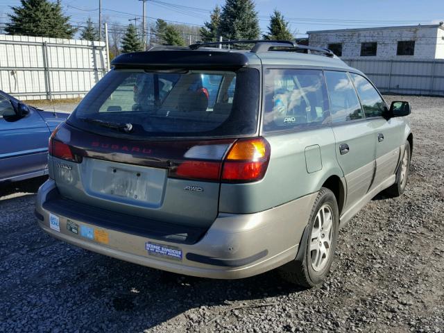 4S3BH675747641441 - 2004 SUBARU LEGACY GREEN photo 4