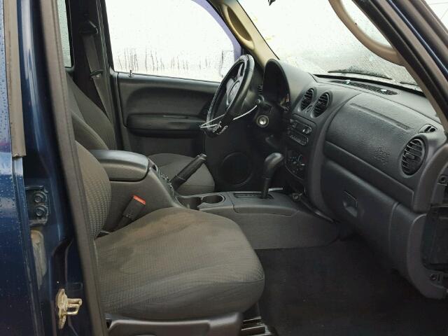 1J4GL48K33W527710 - 2003 JEEP LIBERTY SP PURPLE photo 5