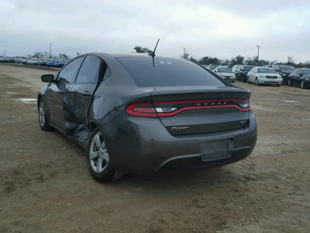 1C3CDFBB7FD150096 - 2015 DODGE DART SXT GRAY photo 3