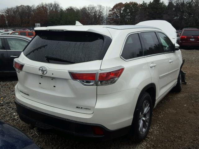 5TDJKRFH7FS109013 - 2015 TOYOTA HIGHLANDER WHITE photo 4