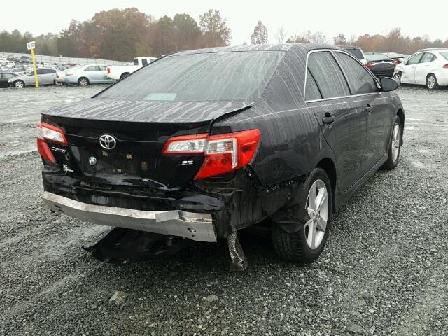 4T1BF1FK4EU417767 - 2014 TOYOTA CAMRY L BLACK photo 4