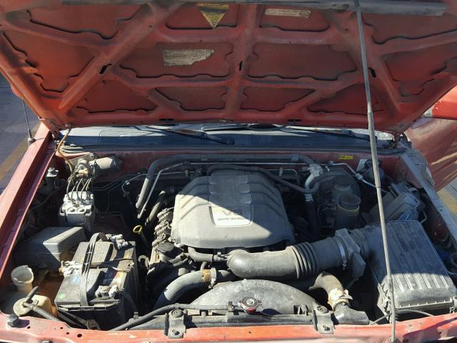 4S6CK58W8Y4409139 - 2000 HONDA PASSPORT E RED photo 7