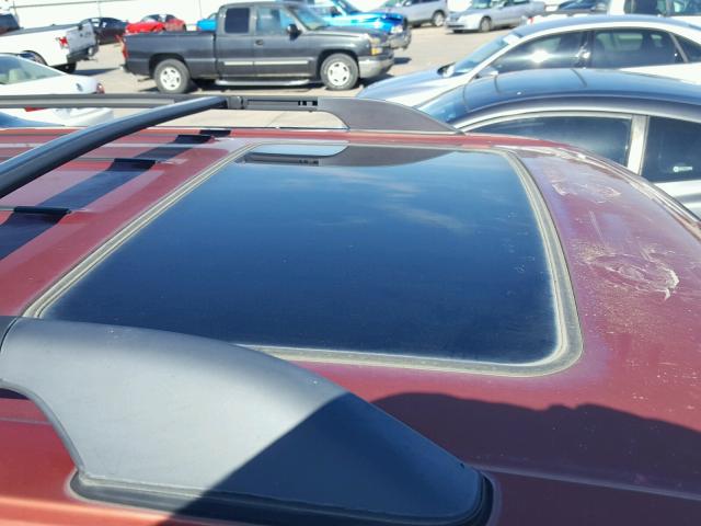 4S6CK58W8Y4409139 - 2000 HONDA PASSPORT E RED photo 9