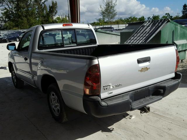 5TFNX4CN9CX015723 - 2012 TOYOTA TACOMA SILVER photo 3