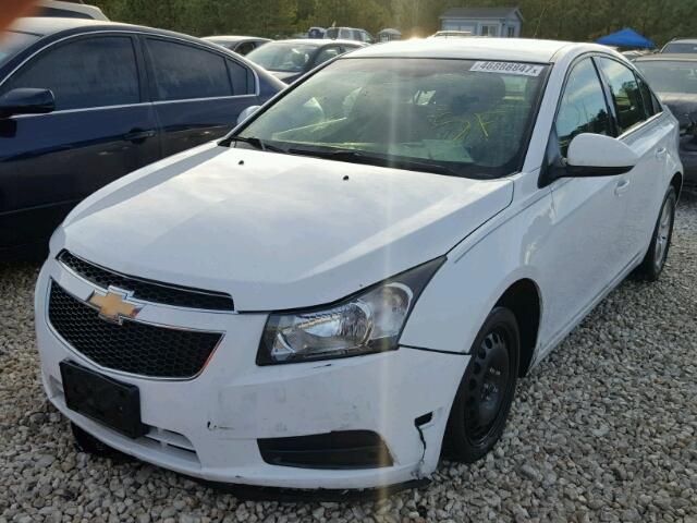 1G1PE5SC8C7311409 - 2012 CHEVROLET CRUZE LT WHITE photo 2