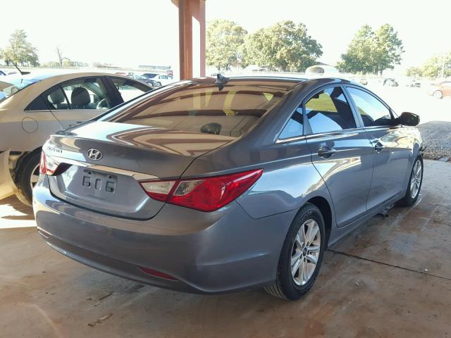 5NPEB4AC1BH253186 - 2011 HYUNDAI SONATA GLS BLUE photo 4