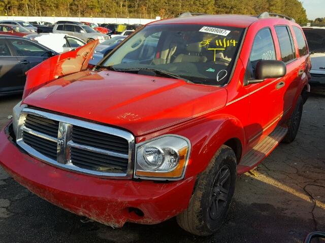 1D4HD58D14F196886 - 2004 DODGE DURANGO LI RED photo 2