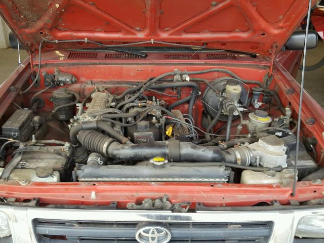 4TARN01P0RZ281869 - 1994 TOYOTA PICKUP MAROON photo 7