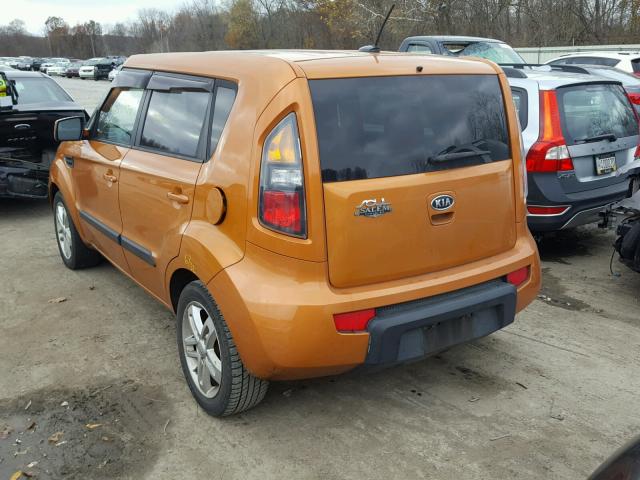 KNDJT2A2XB7225141 - 2011 KIA RIO ORANGE photo 3