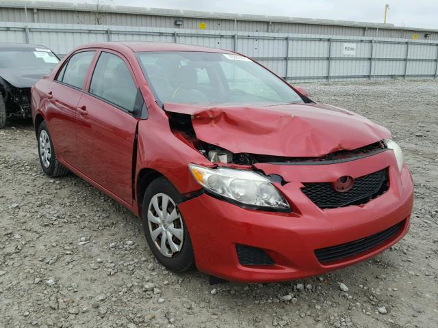 1NXBU4EE9AZ166239 - 2010 TOYOTA COROLLA RED photo 1