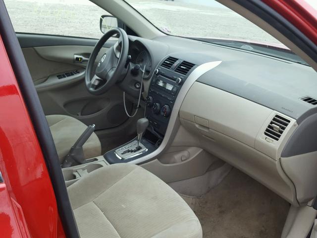 1NXBU4EE9AZ166239 - 2010 TOYOTA COROLLA RED photo 5