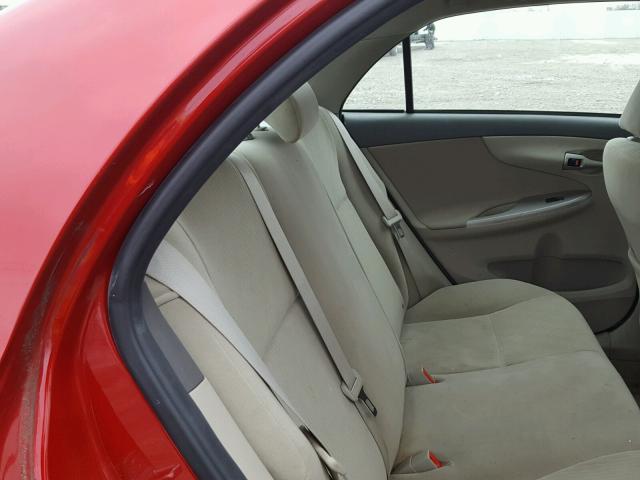 1NXBU4EE9AZ166239 - 2010 TOYOTA COROLLA RED photo 6