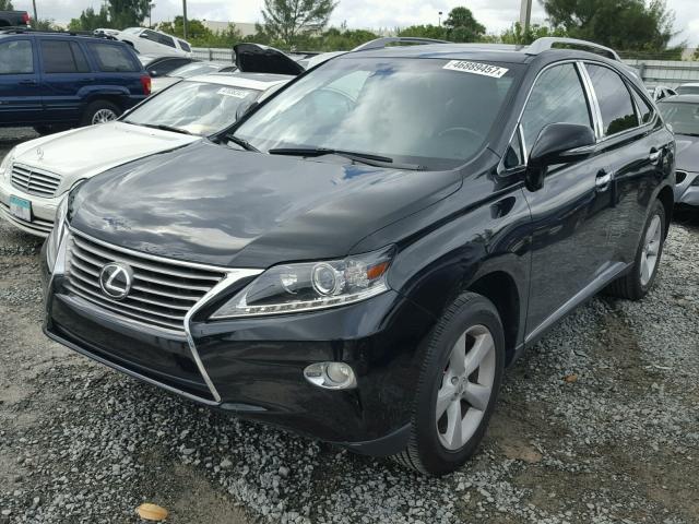 2T2ZK1BA7DC120883 - 2013 LEXUS RX 350 BLACK photo 2