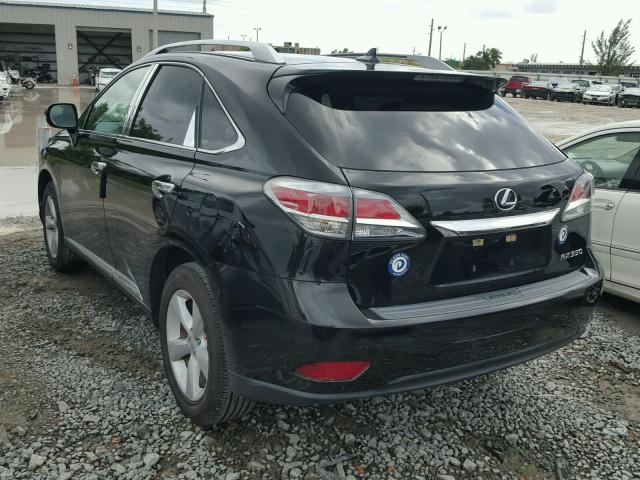 2T2ZK1BA7DC120883 - 2013 LEXUS RX 350 BLACK photo 3