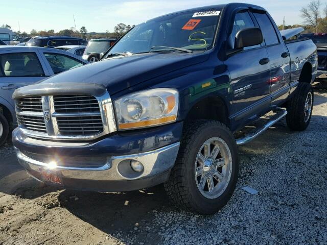 1D7HU18N96S651675 - 2006 DODGE RAM 1500 S BLUE photo 2