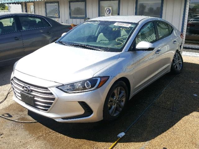 5NPD84LF1HH029037 - 2017 HYUNDAI ELANTRA SILVER photo 2