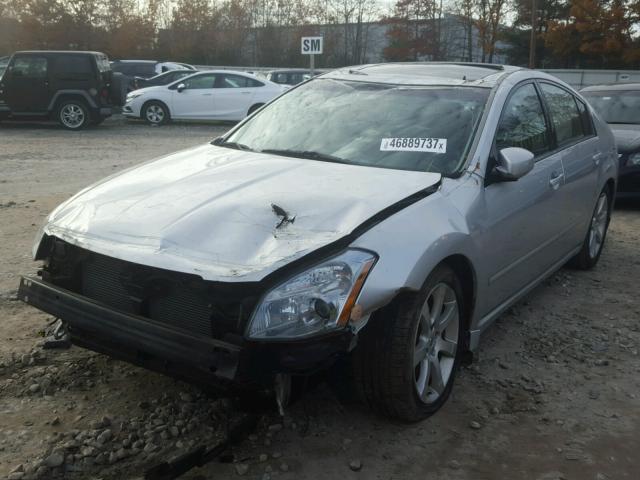 1N4BA41EX8C821615 - 2008 NISSAN MAXIMA SE SILVER photo 2