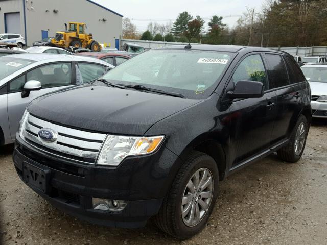 2FMDK4JC0ABB08710 - 2010 FORD EDGE SEL BLACK photo 2