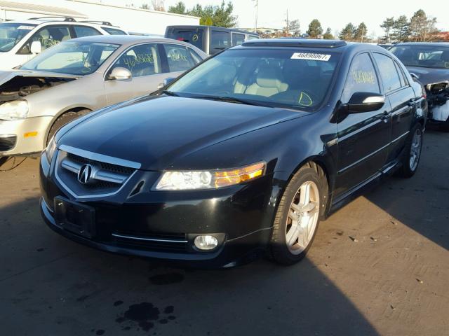 19UUA66218A016998 - 2008 ACURA TL BLACK photo 2