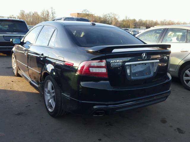 19UUA66218A016998 - 2008 ACURA TL BLACK photo 3