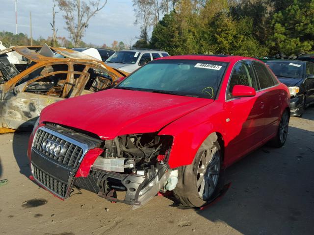 WAUBF78E98A110807 - 2008 AUDI A4 S-LINE RED photo 2