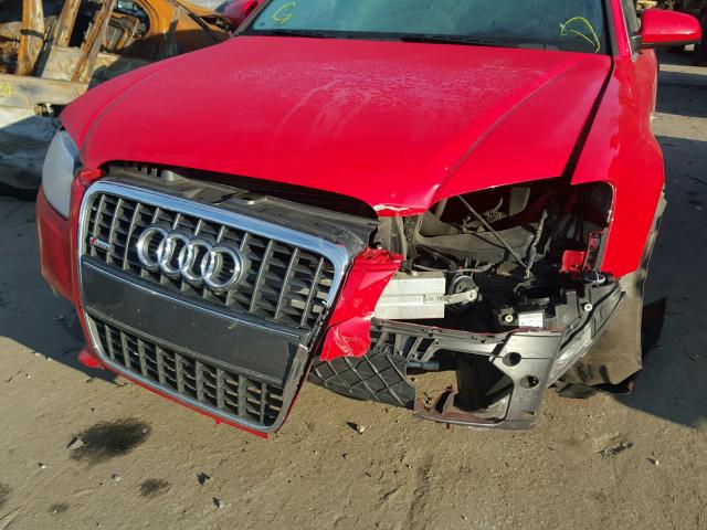 WAUBF78E98A110807 - 2008 AUDI A4 S-LINE RED photo 9