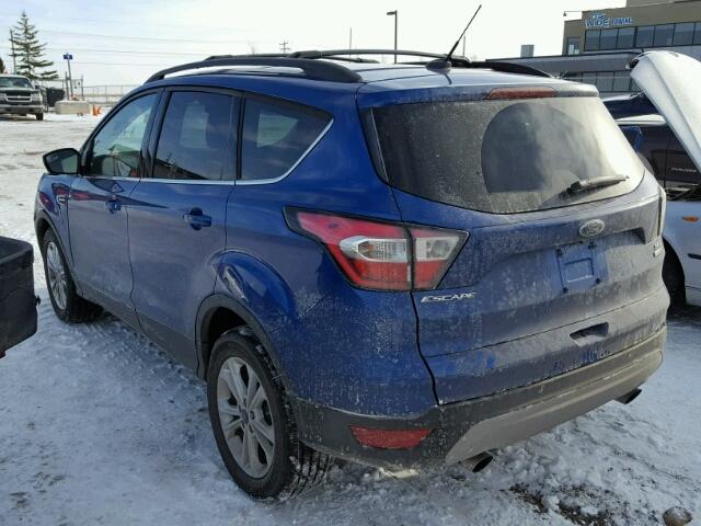 1FMCU9GD9HUE80232 - 2017 FORD ESCAPE SE BLUE photo 3