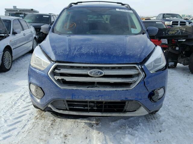 1FMCU9GD9HUE80232 - 2017 FORD ESCAPE SE 蓝色 照片 9