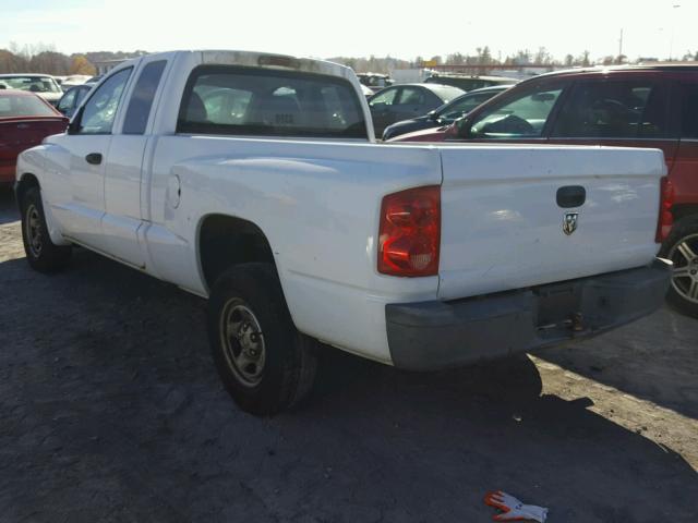 1D7HE22KX6S694116 - 2006 DODGE DAKOTA ST WHITE photo 3