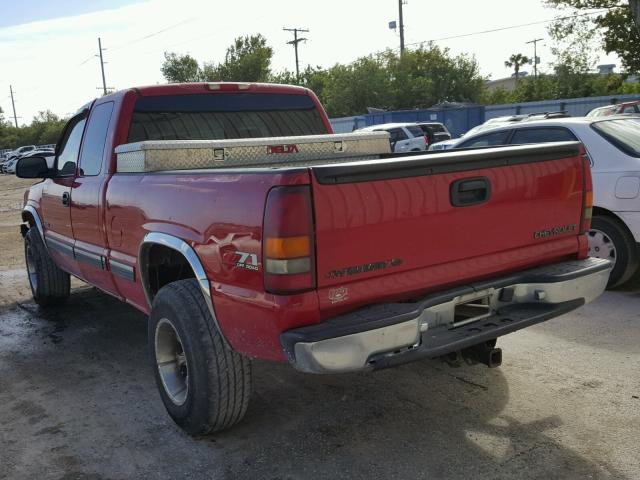 2GCEK19TX11124253 - 2001 CHEVROLET SILVERADO RED photo 3