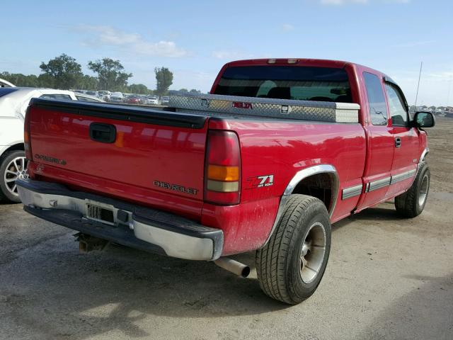 2GCEK19TX11124253 - 2001 CHEVROLET SILVERADO RED photo 4