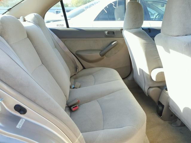 1HGES26791L005859 - 2001 HONDA CIVIC EX TAN photo 6