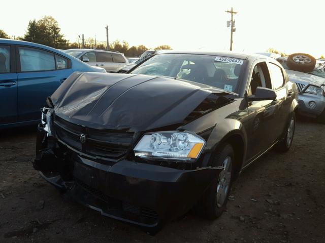 1B3LC46B79N562211 - 2009 DODGE AVENGER SE BLACK photo 2