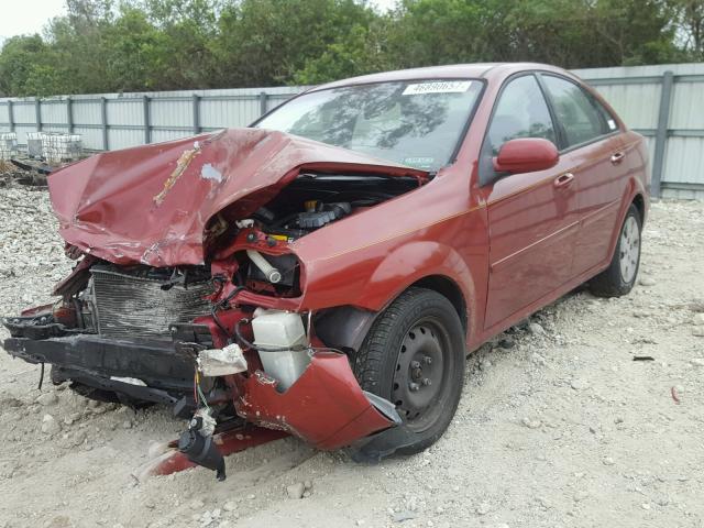 KL5JD56Z97K507561 - 2007 SUZUKI FORENZA BA RED photo 2