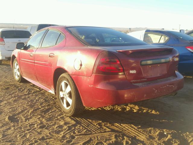 2G2WP522451199300 - 2005 PONTIAC GRAND PRIX RED photo 3